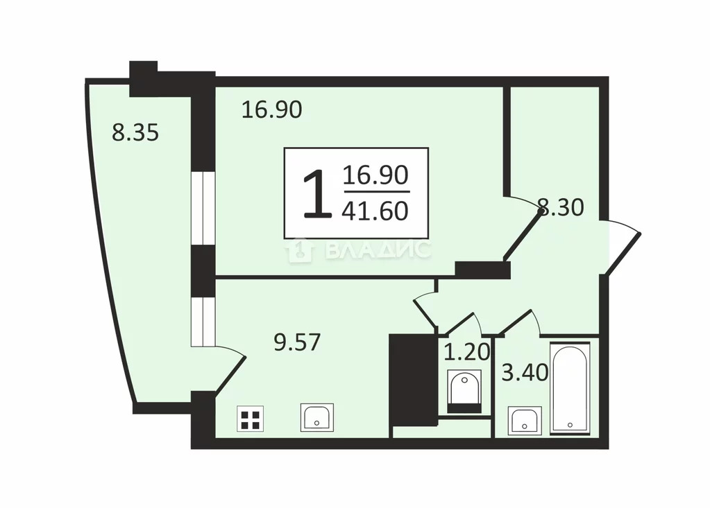 Москва, улица Циолковского, д.7, 1-комнатная квартира на продажу - Фото 3