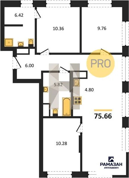 Продажа квартиры в новостройке, Казань, м. Проспект Победы, ... - Фото 1