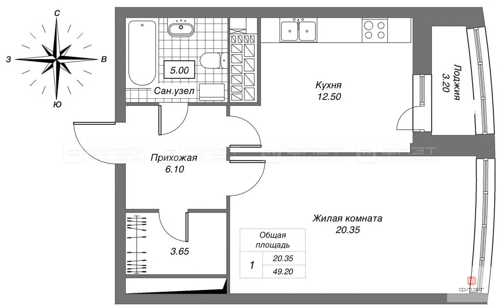 Продажа квартиры в новостройке, Казань - Фото 1