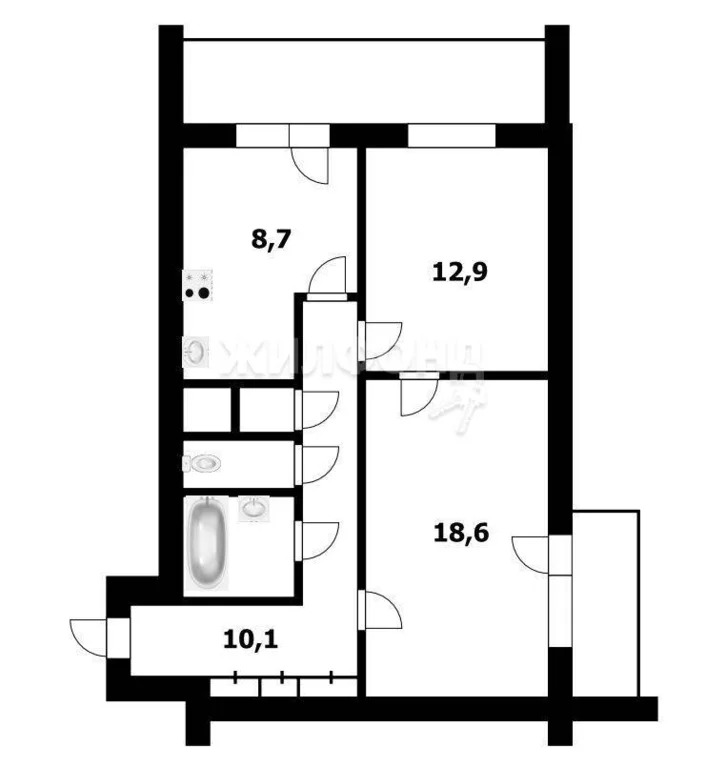 Продажа квартиры, Новосибирск, ул. Рассветная - Фото 20