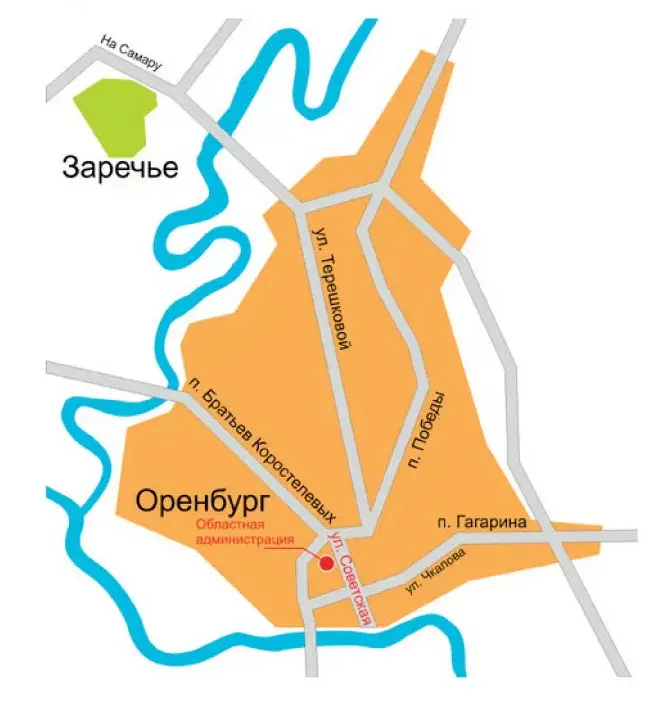 Карта п ленина оренбург