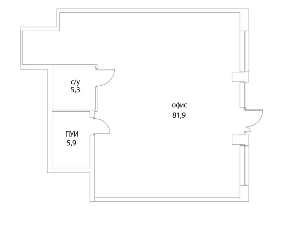 Аренда ПСН площадью 93,1 м2 - Фото 3