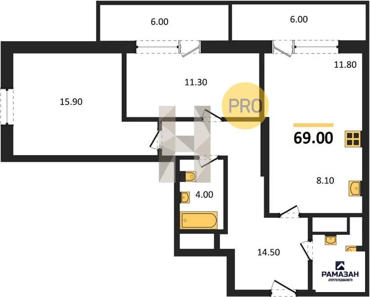 Продажа квартиры в новостройке, Казань, м. Козья слобода, ул. ... - Фото 1