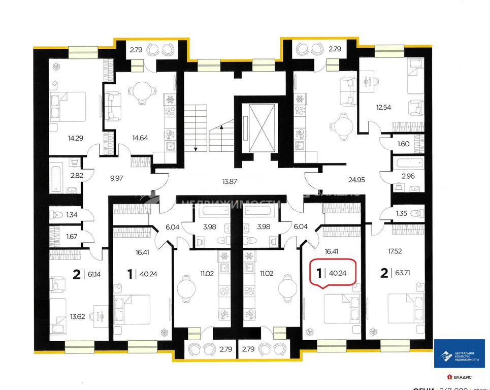 Продажа квартиры, Дядьково, Рязанский район, ЖК Огни - Фото 12