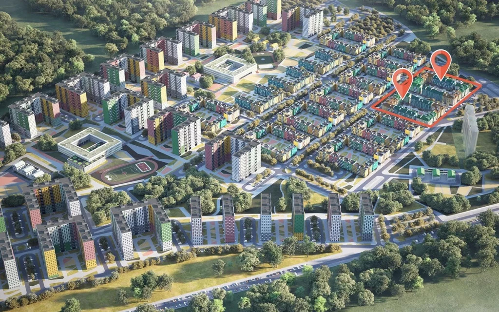 Продажа квартиры в новостройке, Тула,  микрорайон Новая Тула - Фото 1