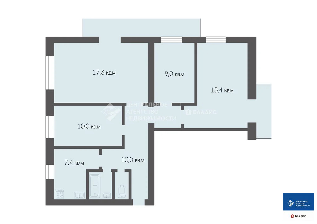 Продажа квартиры, Рязань, ул. Высоковольтная - Фото 19
