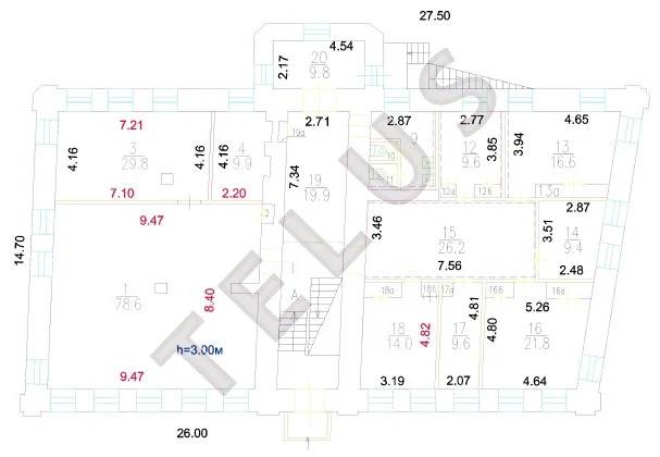 м. Китай город, Малый Ивановский пер., 1330 м2, ОСЗ (ном. объекта: ... - Фото 18