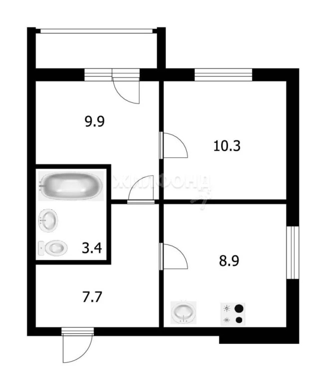 Продажа квартиры, Колывань, Колыванский район, Соловьёва - Фото 0