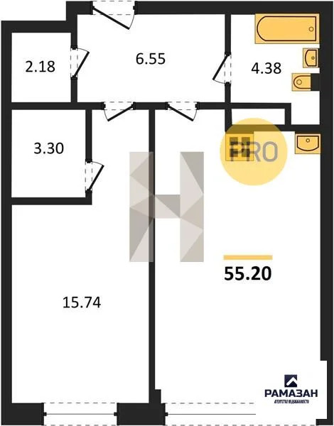 Продажа квартиры в новостройке, Казань, Генерала Ерина ул. - Фото 1