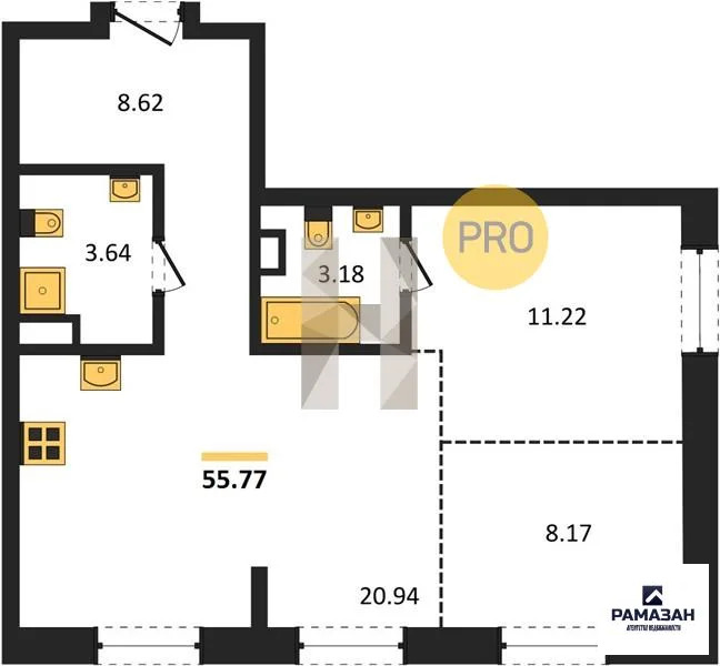 Продажа квартиры в новостройке, Казань, м. Авиастроительная, ул. ... - Фото 1