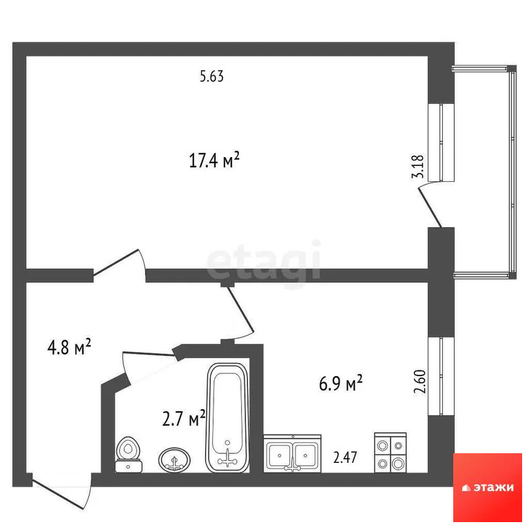 Продажа квартиры, Новофедоровка, Сакский район, ул. Марченко - Фото 13