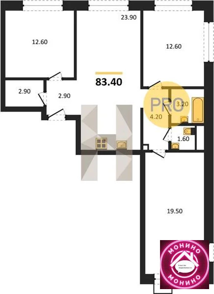 Продажа квартиры в новостройке, м. Борисово, ул. Борисовские Пруды - Фото 0
