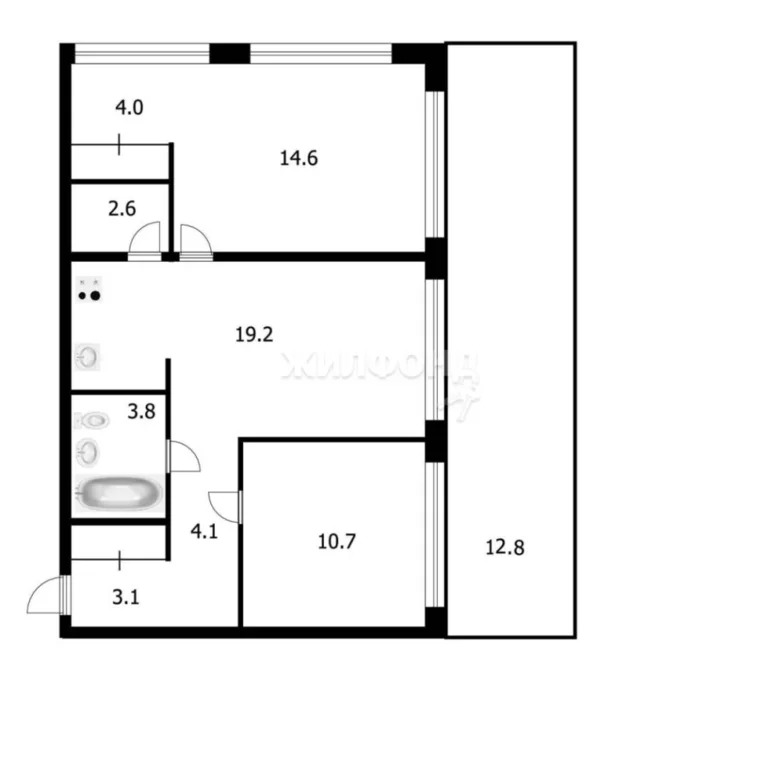 Продажа квартиры, Краснообск, Новосибирский район, жилой комплекс ... - Фото 10