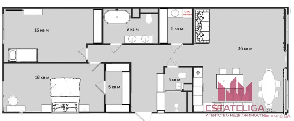 Продажа квартиры, улица Архитектора Щусева - Фото 4