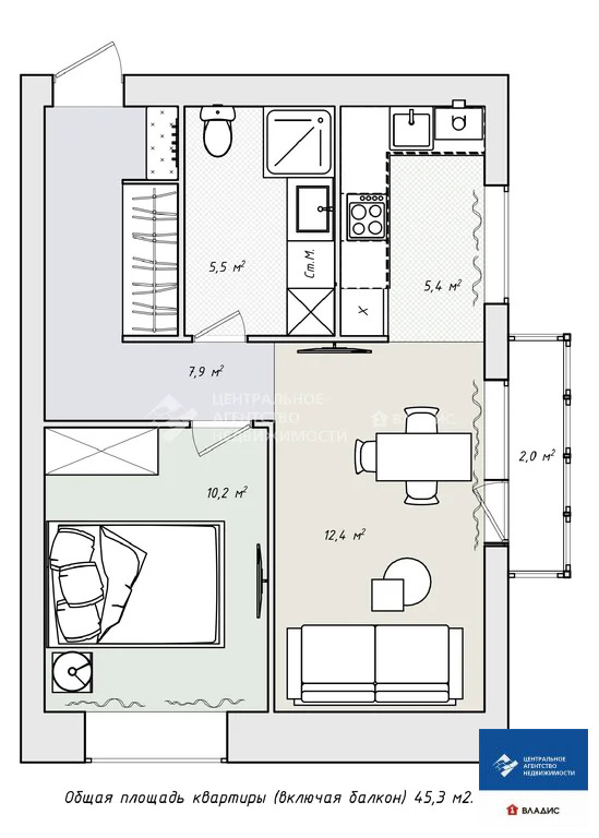 Продажа квартиры, Заборье, Рязанский район, ул. Садовая - Фото 18