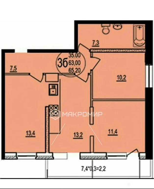 Продажа квартиры, Краснодар, им. Евгении Жигуленко ул. - Фото 13