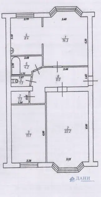 Купить трехкомнатную квартиру 71.5м Речная ул., 63, Магадан, ... - Фото 28