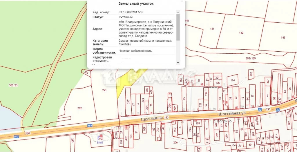 Кадастровая карта петушинского района покров владимирской области