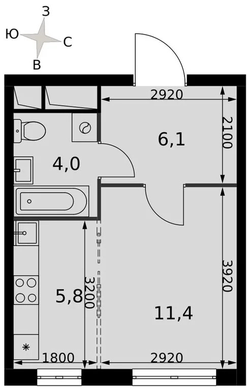 Продается студия 27.3 кв.м. - Фото 1