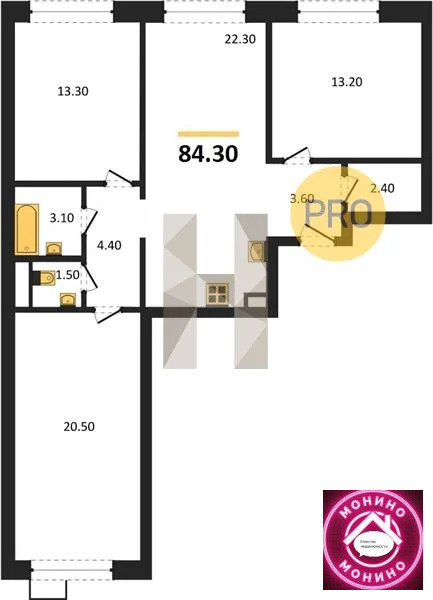 Продажа квартиры в новостройке, м. Борисово, ул. Борисовские Пруды - Фото 0