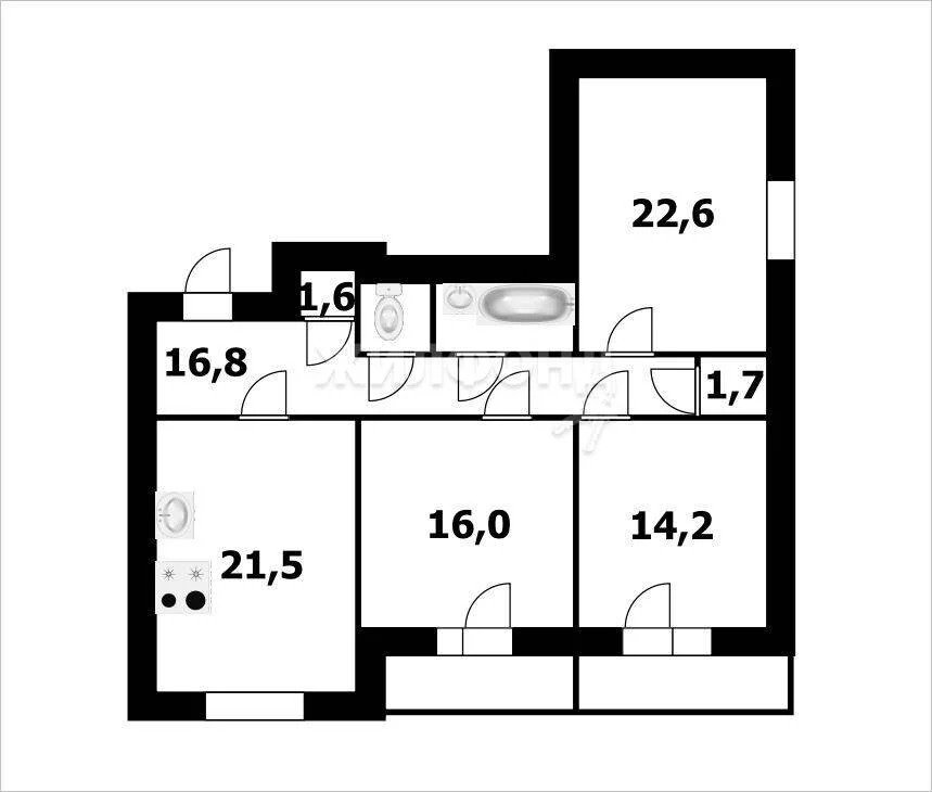 Продажа квартиры, Бердск, микрорайон Северный - Фото 37