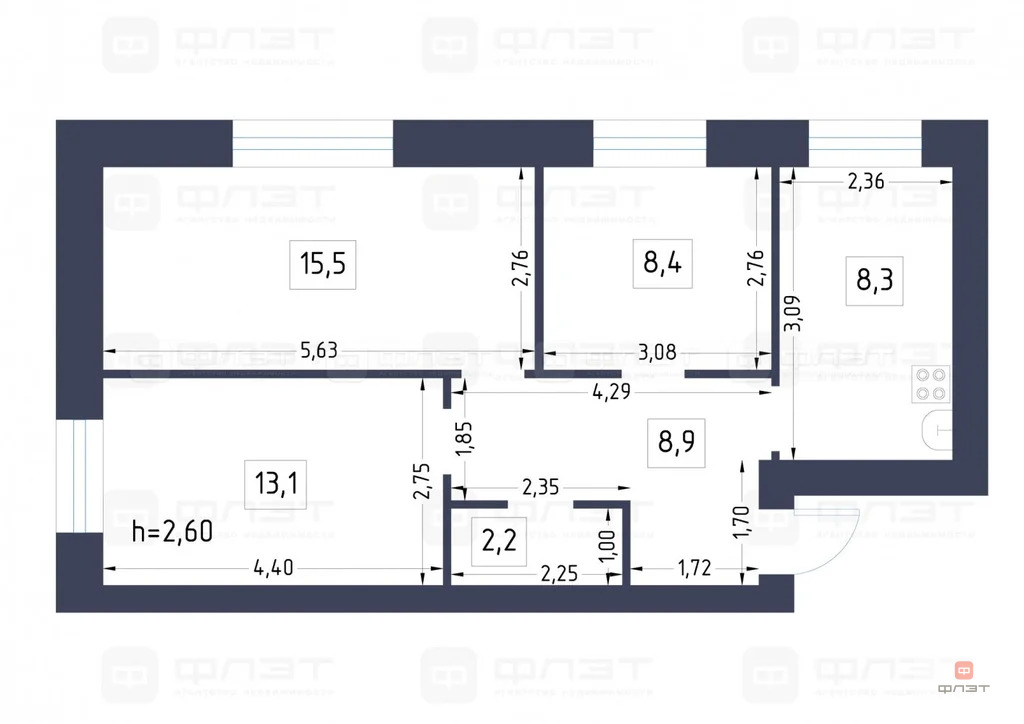 Продажа квартиры, Верхний Услон, Верхнеуслонский район, ул. Татарстан - Фото 20