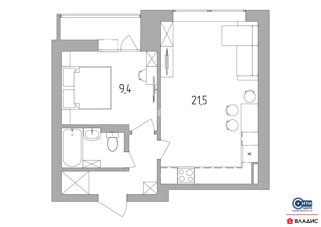 Продажа квартиры, Воронеж, улица 45-й Стрелковой Дивизии - Фото 17