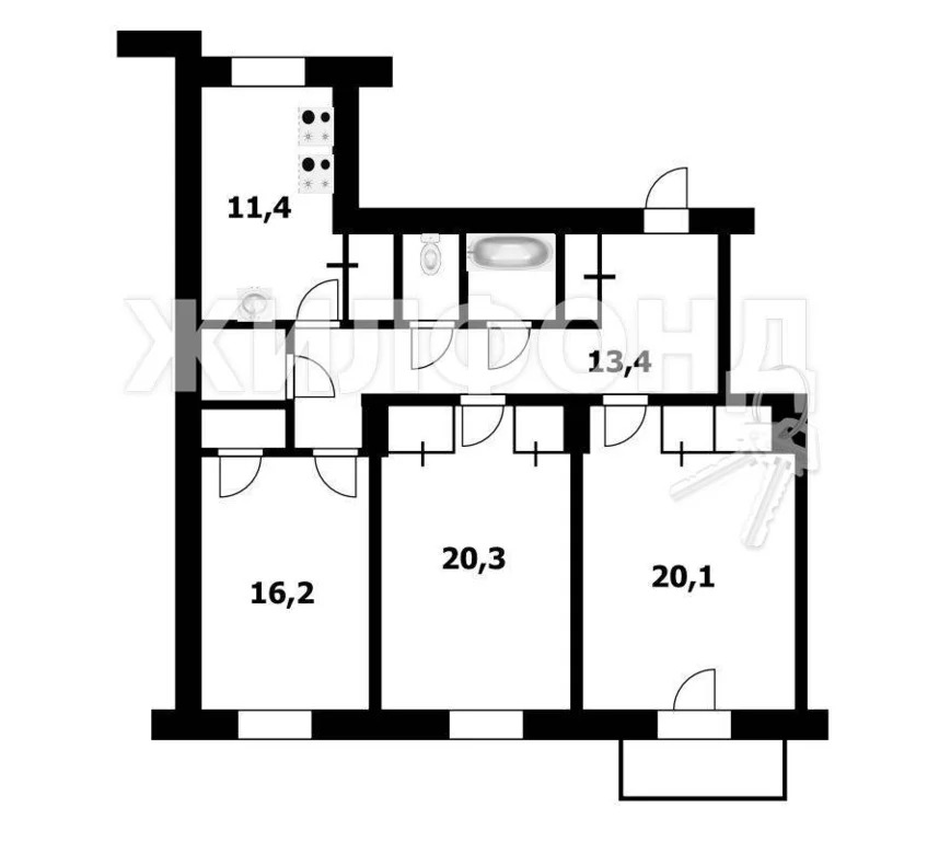 Продажа квартиры, Новосибирск, Дзержинского пр-кт. - Фото 35