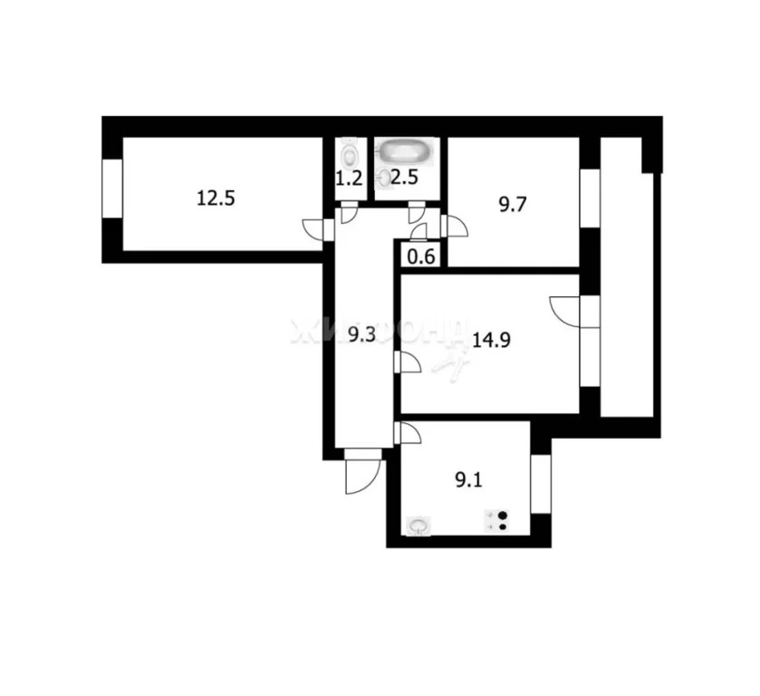 Продажа квартиры, Новосибирск, ул. Бориса Богаткова - Фото 21