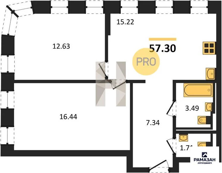 Продажа квартиры в новостройке, Казань, м. Горки, Вознесенский тракт - Фото 1
