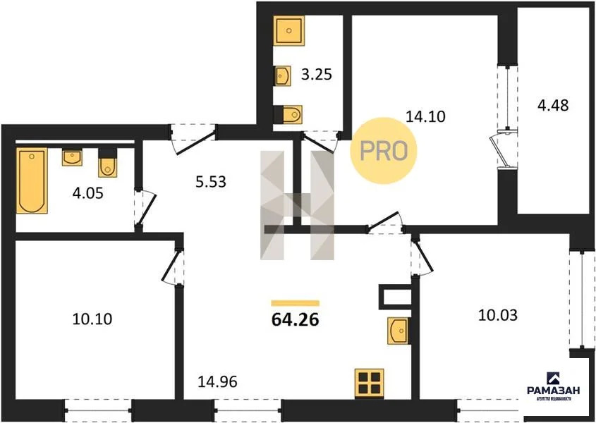 Продажа квартиры в новостройке, Казань, м. Козья слобода, ул. ... - Фото 1