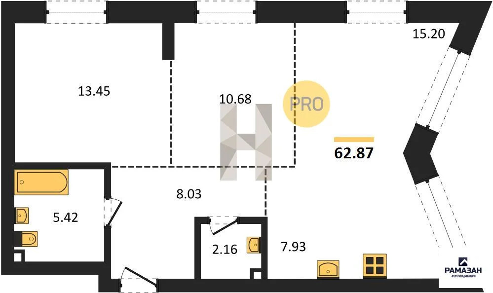 Продажа квартиры в новостройке, Казань, м. Яшьлек, Хасана Туфана ул. - Фото 1
