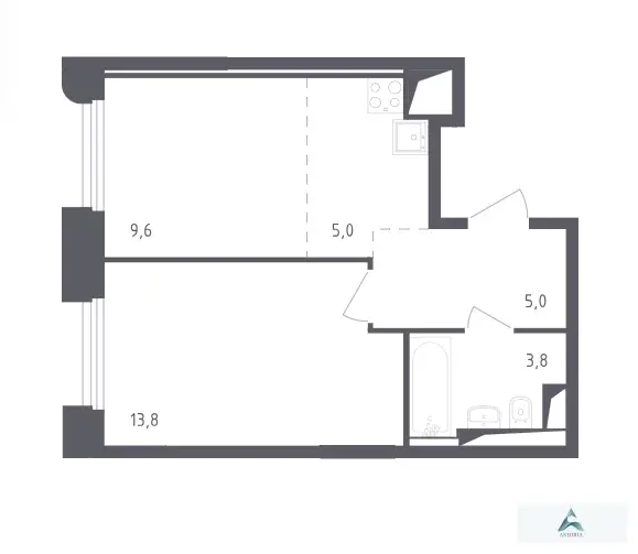 Продаётся 2-комн. квартира, 37,2 кв. м. - Фото 6