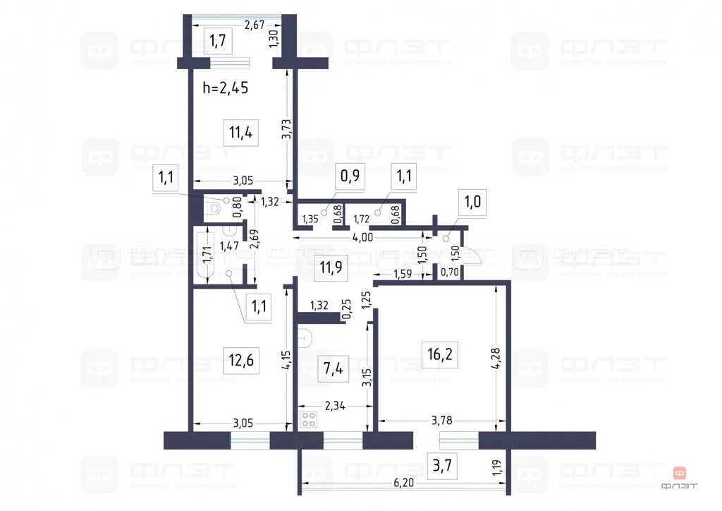 Продажа квартиры, Казань, ул. Кул Гали - Фото 25