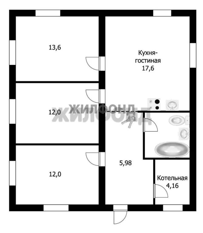 Продажа дома, Марусино, Новосибирский район, Ежевичная - Фото 14