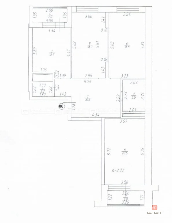 Продажа квартиры, Казань, ул. Роторная - Фото 12