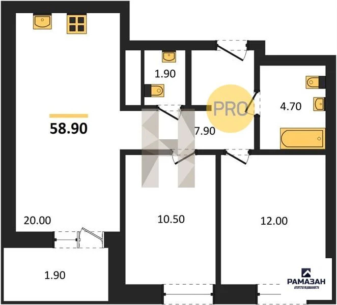 Продажа квартиры в новостройке, Казань, м. Горки, ул. Родины - Фото 1