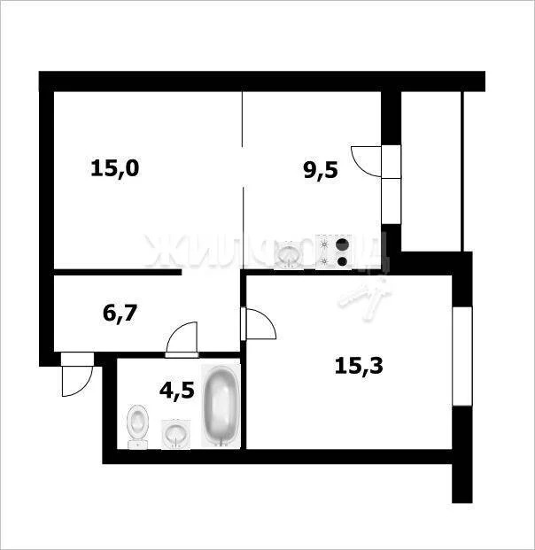 Продажа квартиры, Каинская Заимка, Новосибирский район, Серебряное ... - Фото 0