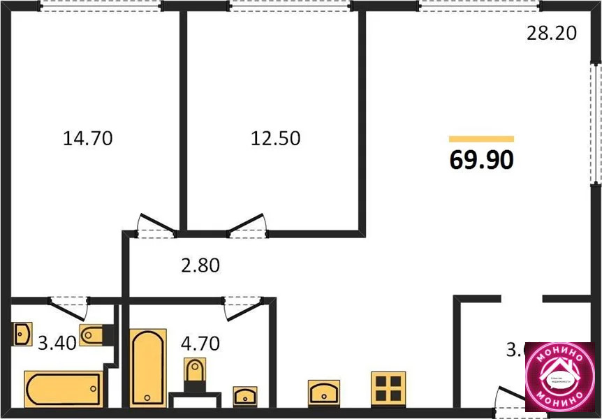 Продажа квартиры в новостройке, м. Борисово, ул. Борисовские Пруды - Фото 0