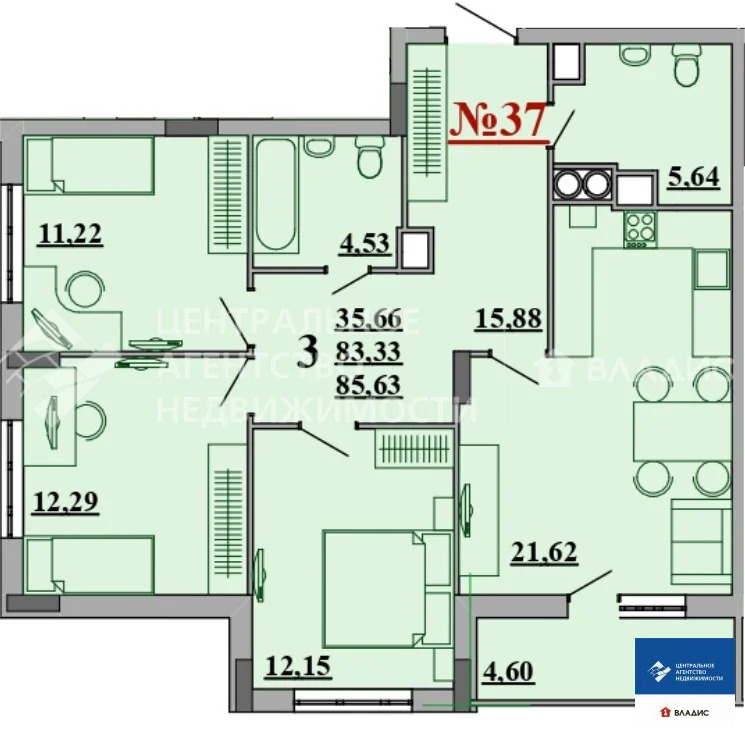 Продажа квартиры, Рязань, микрорайон Октябрьский городок - Фото 4