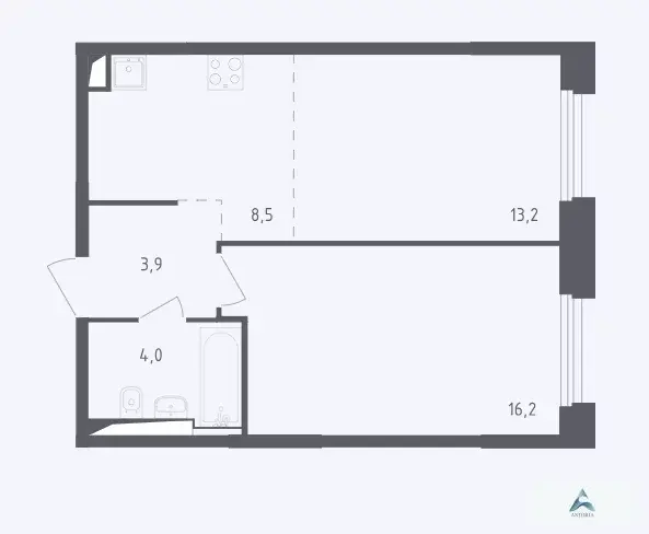 Продаётся 2-комн. квартира, 45,8 кв. м. - Фото 1