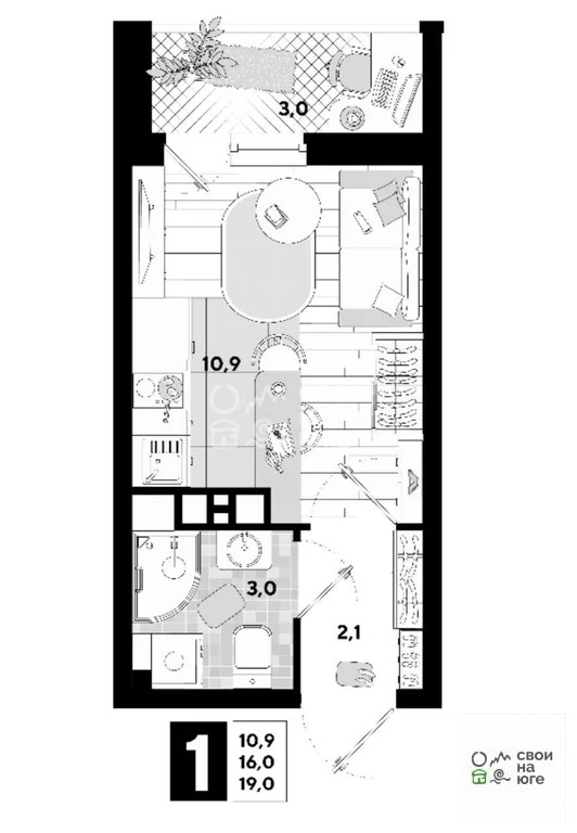 Продажа квартиры, Краснодар, им. Ивана Беличенко ул. - Фото 10