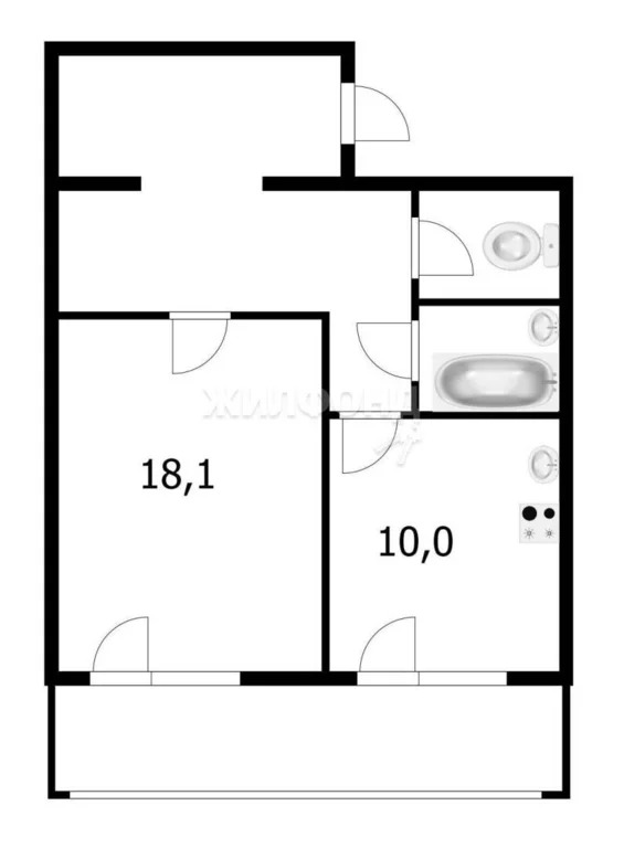 Продажа квартиры, Краснообск, Новосибирский район, 2-й микрорайон - Фото 10