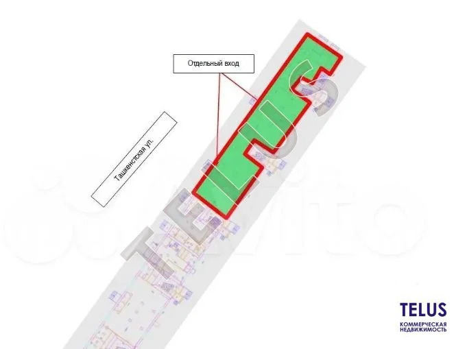 м. Юго-Восточная, ул. Ташкентская, 491 м2, Арендный бизнес Магнит ... - Фото 3