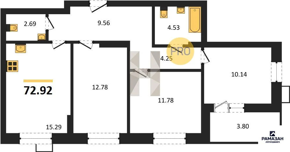 Продажа квартиры в новостройке, Казань, м. Яшьлек, Фатыха Амирхана ул. - Фото 1