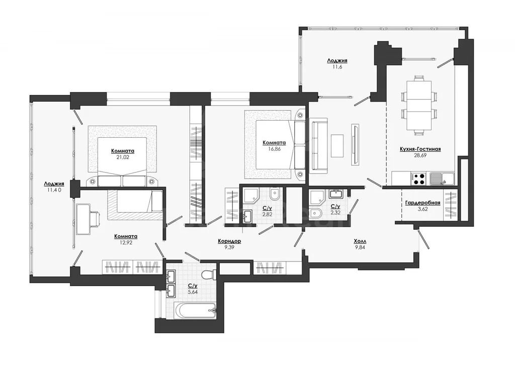 Продажа 3-комн. кв-ры, ул. Виктора Маслова, д. 2 - Фото 0