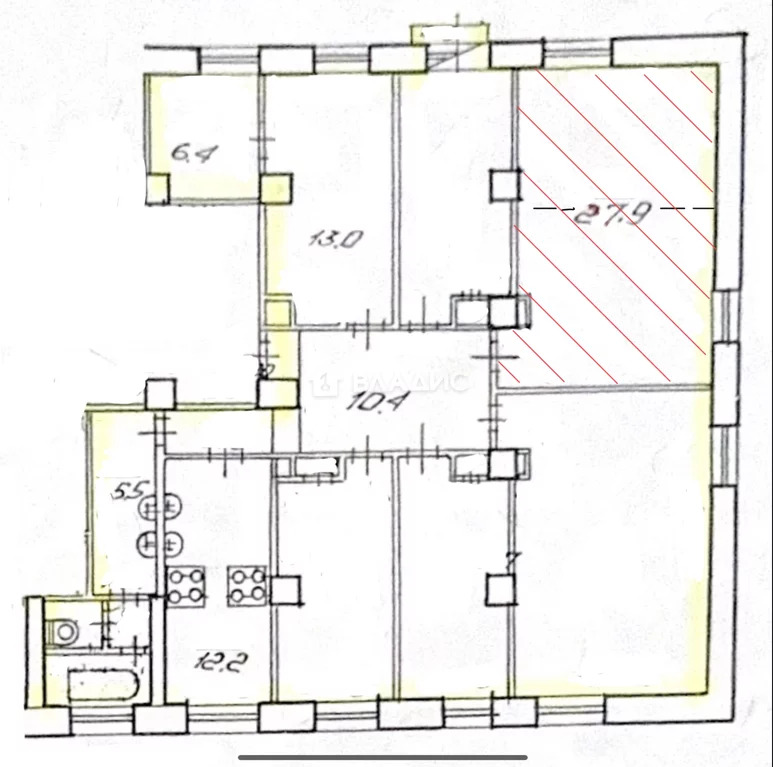 Санкт-Петербург, Севастопольская улица, д.37, комната на продажу - Фото 12