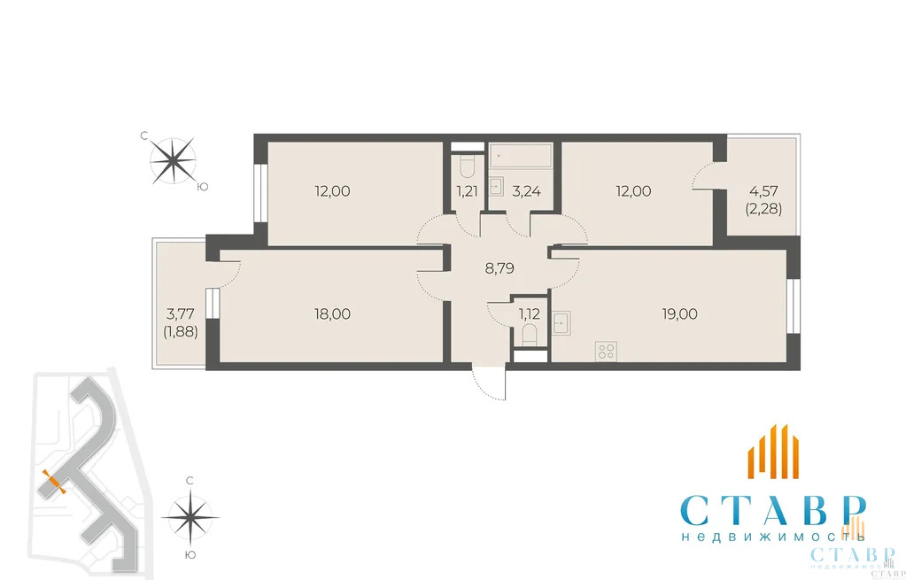 Продажа квартиры, Мурино, Всеволожский район, ул. Оборонная - Фото 19