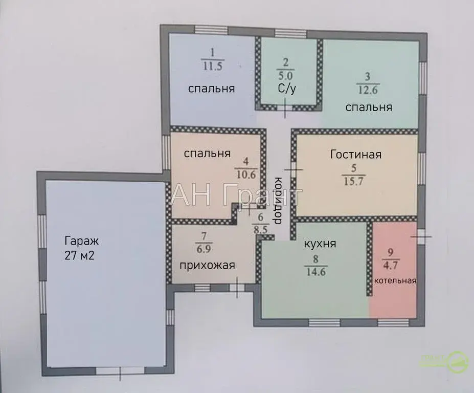 Жилой дом  с гаражом рядом с ШКОЛОЙ в Новосадовый-41 - Фото 14