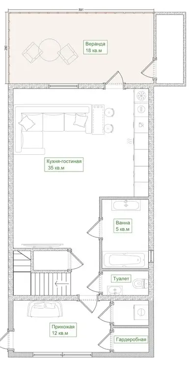 Дом 135 м2 на участке 6 сот. - Фото 9